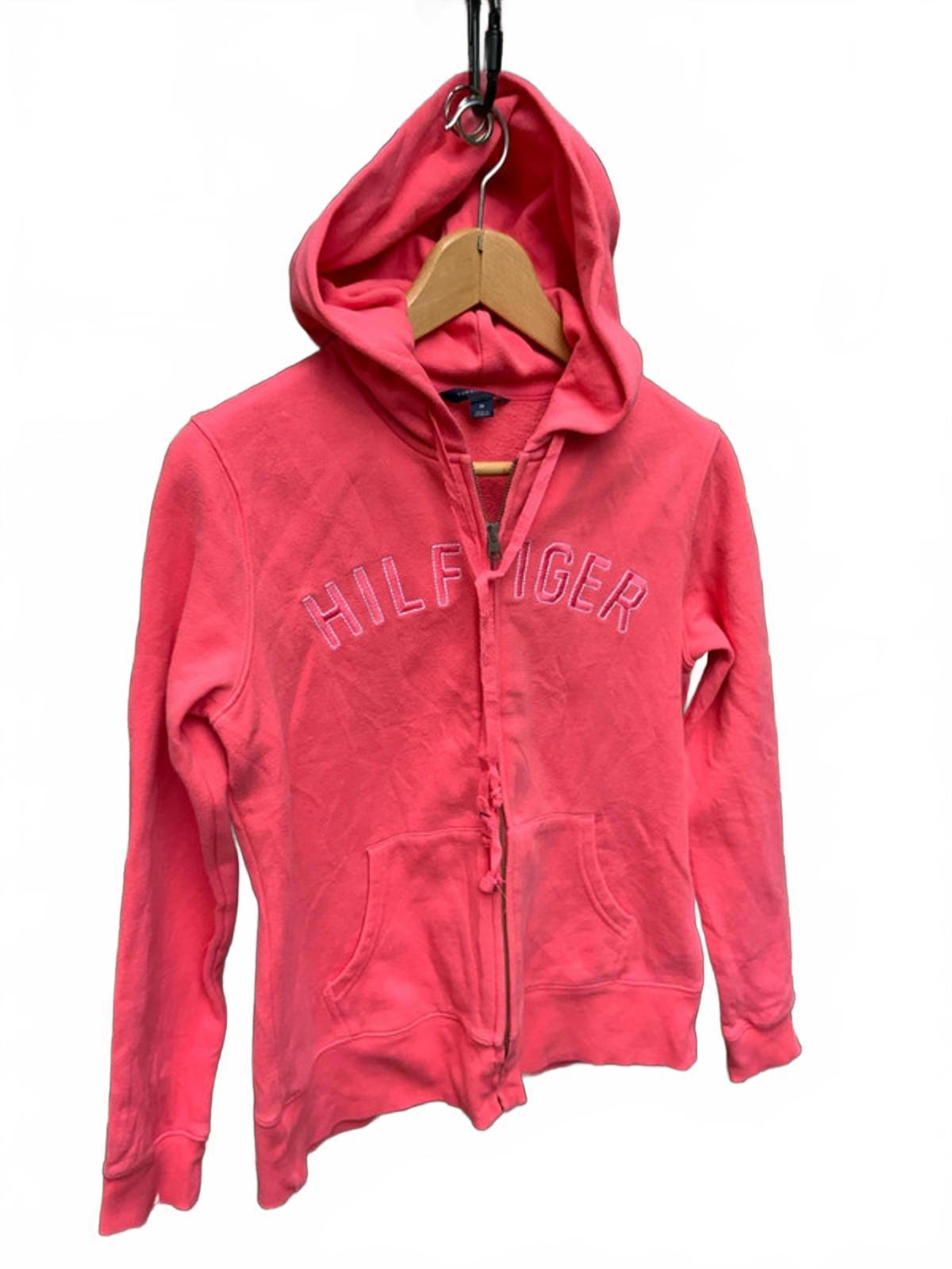 Tommy Hilfiger Girls Pink Hoodie Sweatshirt Size Regular M Casual Style