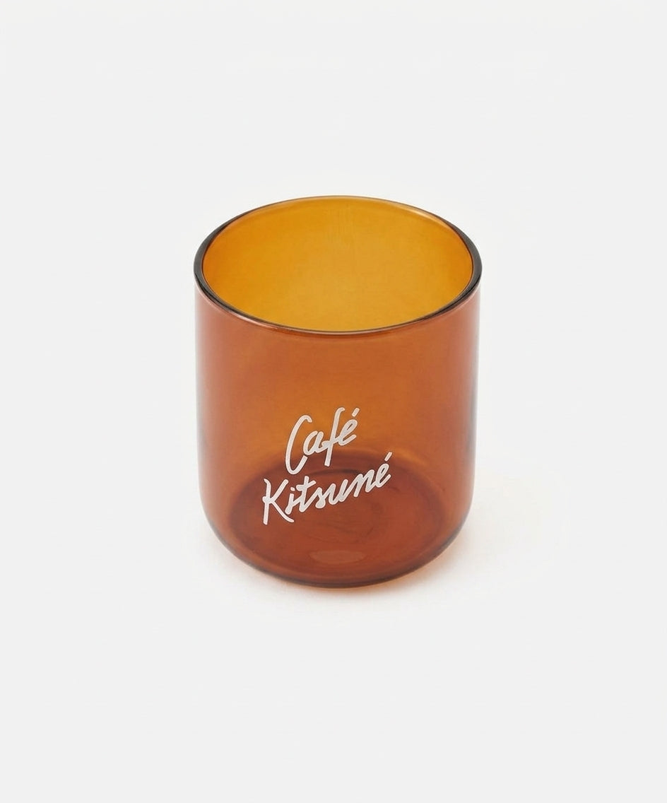 Maison Kitsuné Cafe Kitsune X Kinto Glass in Bronze Brown
