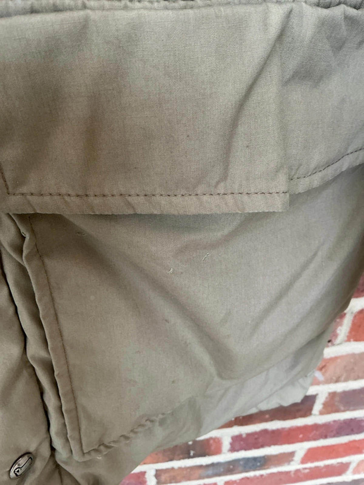Woolrich Men's Tan Winter Jacket Size S Warm Insulated Coat Outdoor