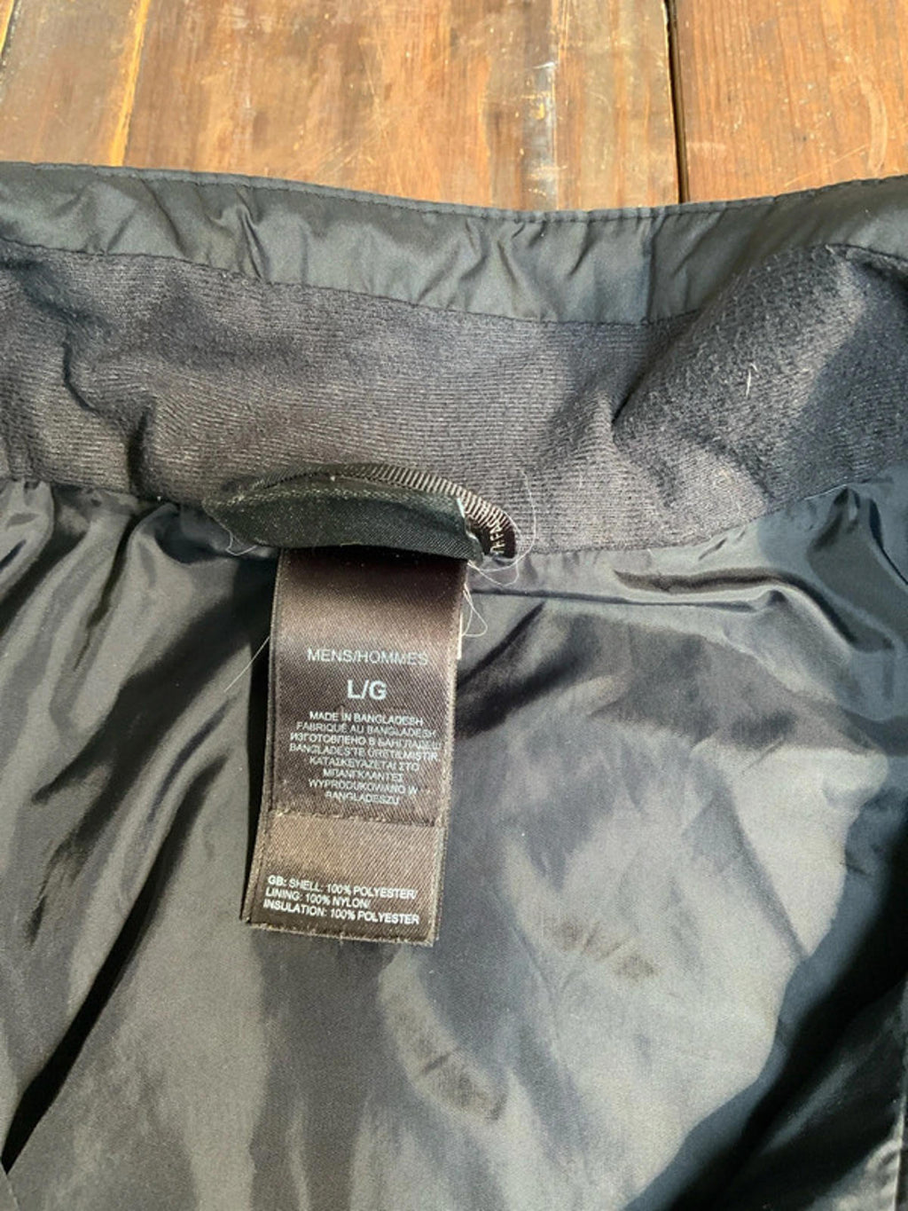The north face mens padded jacket large