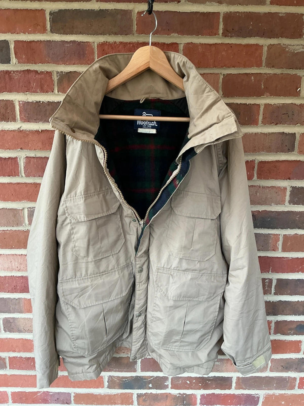 Woolrich wool lined parka large