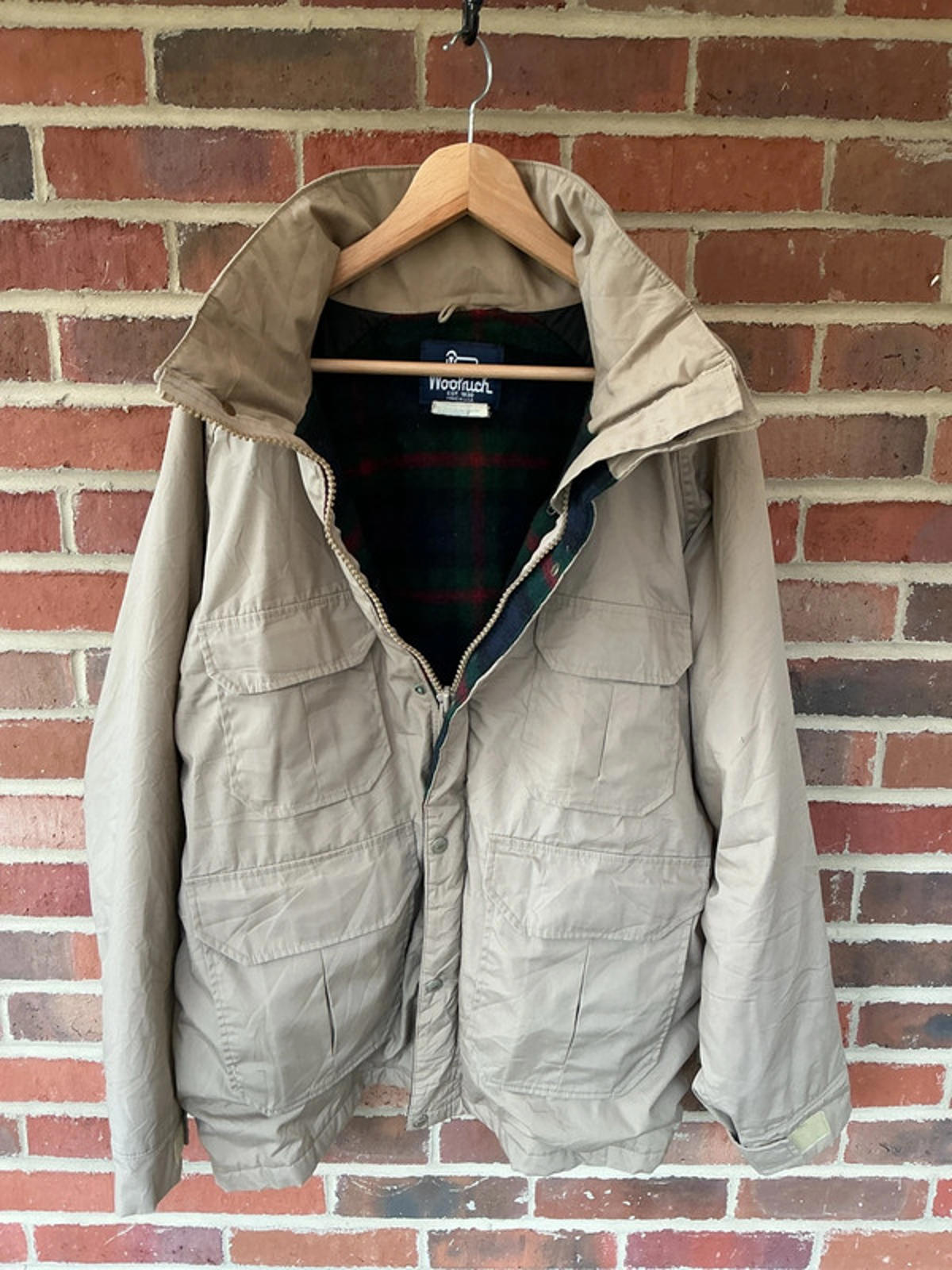 Woolrich wool lined parka large