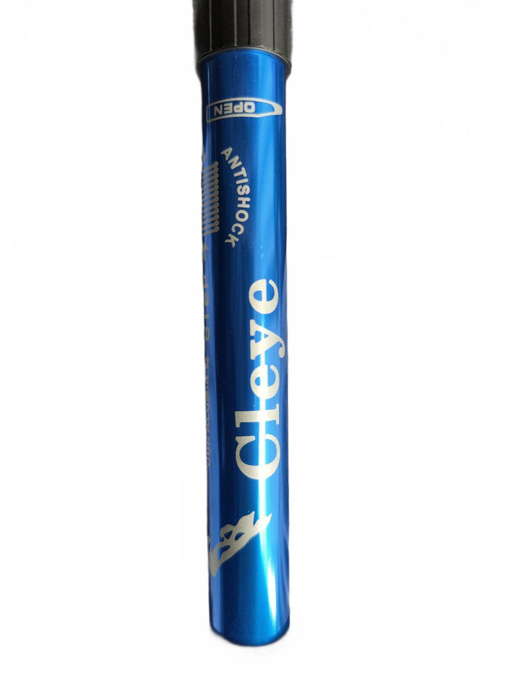 Pair of Cleye Adjustable Trekking Poles Blue Anti-Shock Hiking Sticks One Size