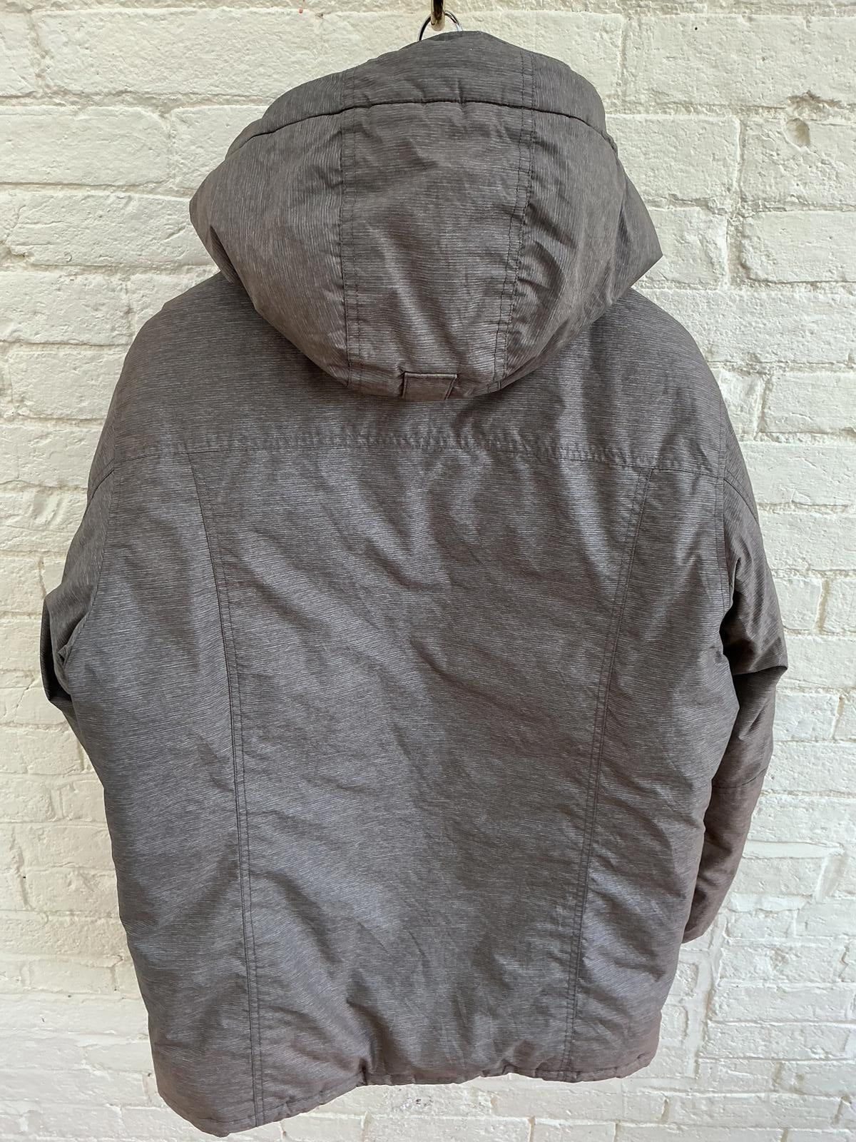 Mont bell Insulated Men's Hooded Down Parka Jacket in Gray