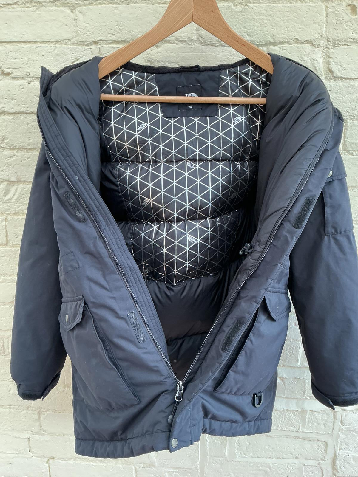 The North Face Black Winter Coat with Hood