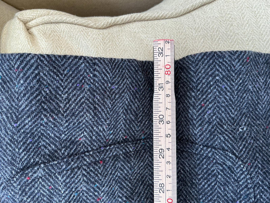 Men's Wool Blend Blazer with Leather Accents