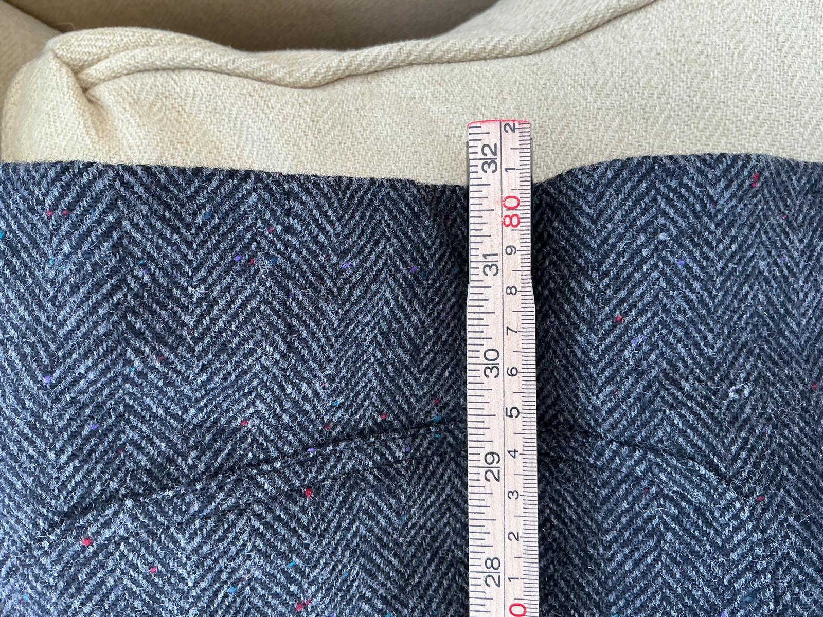 Men's Wool Blend Blazer with Leather Accents