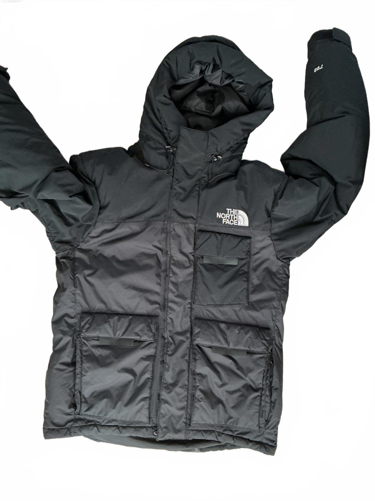 The North Face Men's Puffer Jacket High Collar Multiple Pockets Small Black