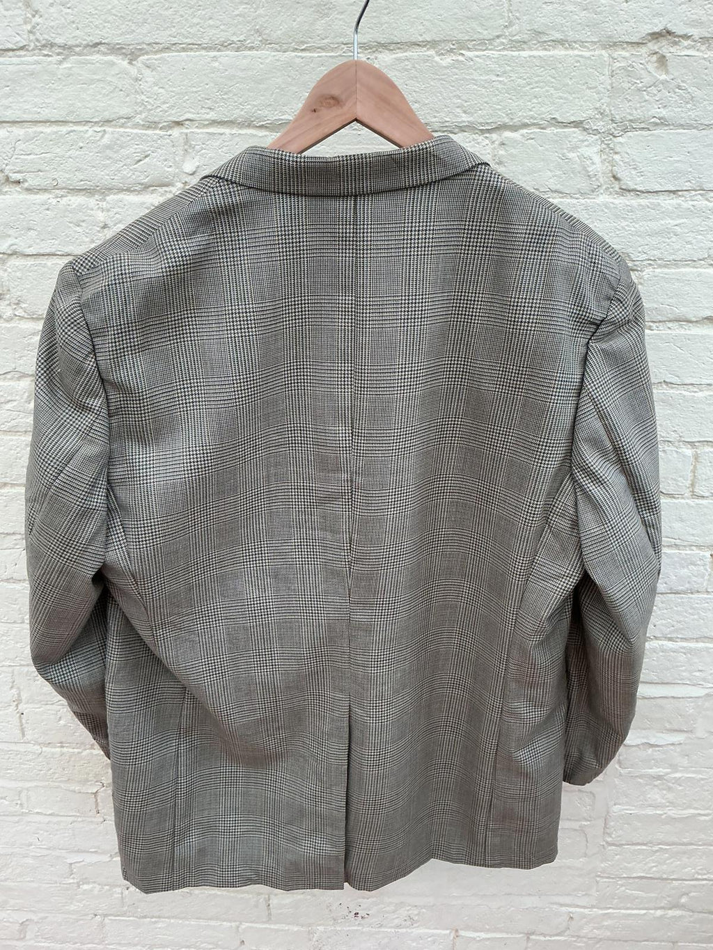 Men's Grey Checked Blazer