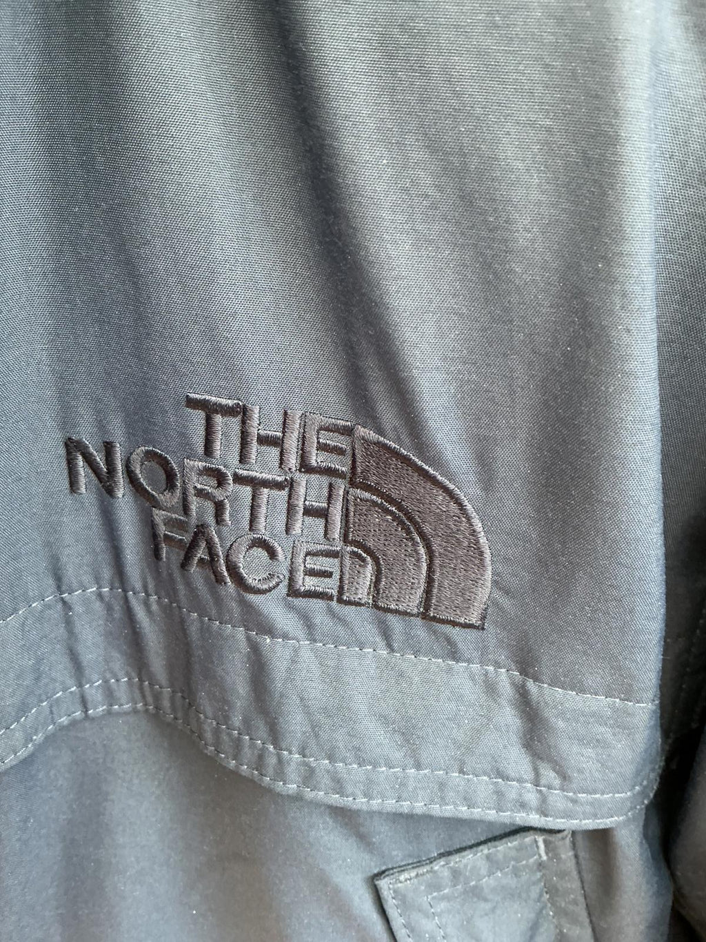 The North Face Men's Puffer Jacket Hooded Zip Pockets Size M Blue VeryGood