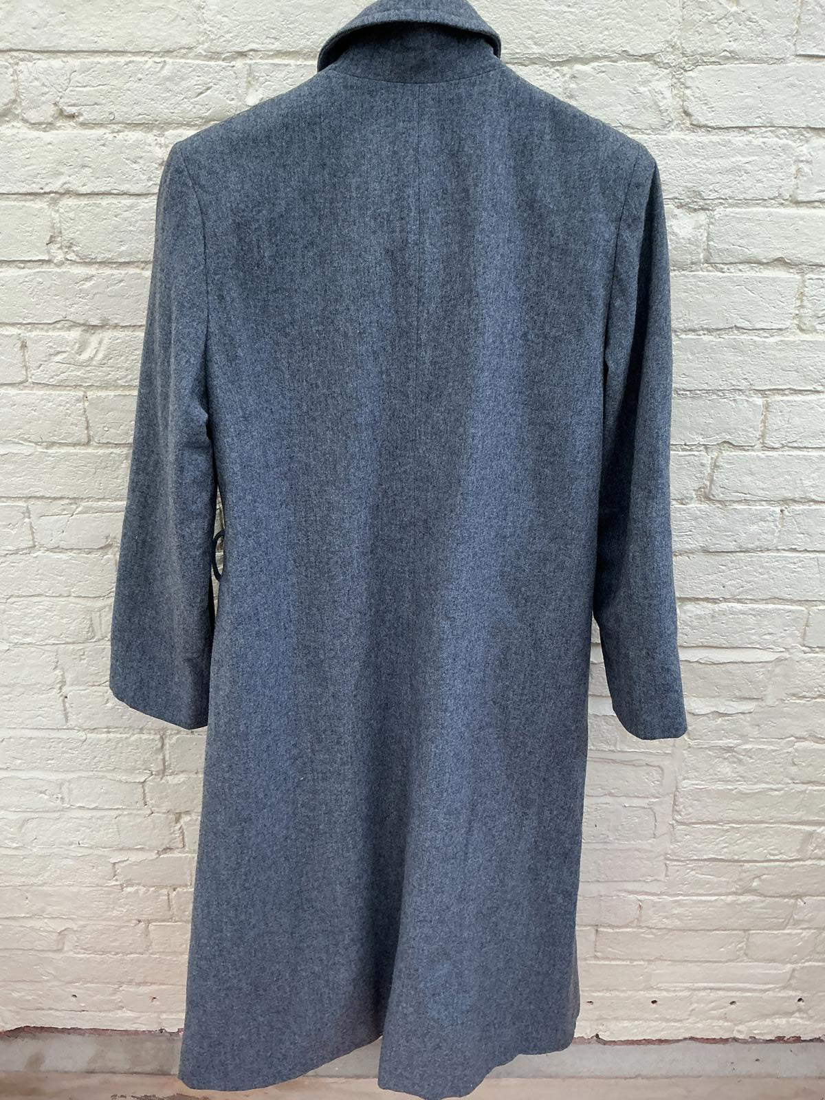 Pendleton Grey Wool Long Coat Women's Outerwear