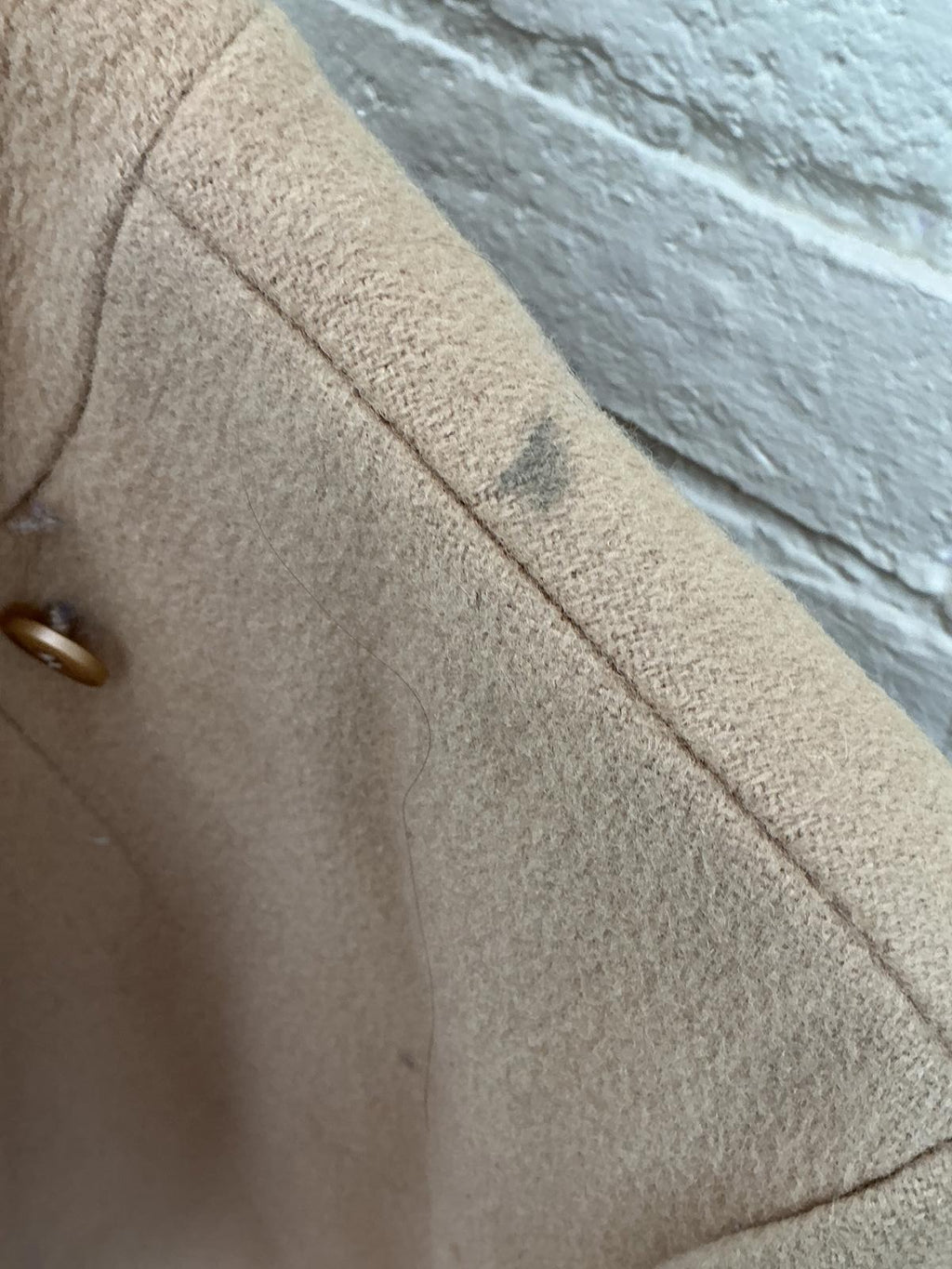 Pendleton Beige Women's Long Wool Trench Coat with Belt