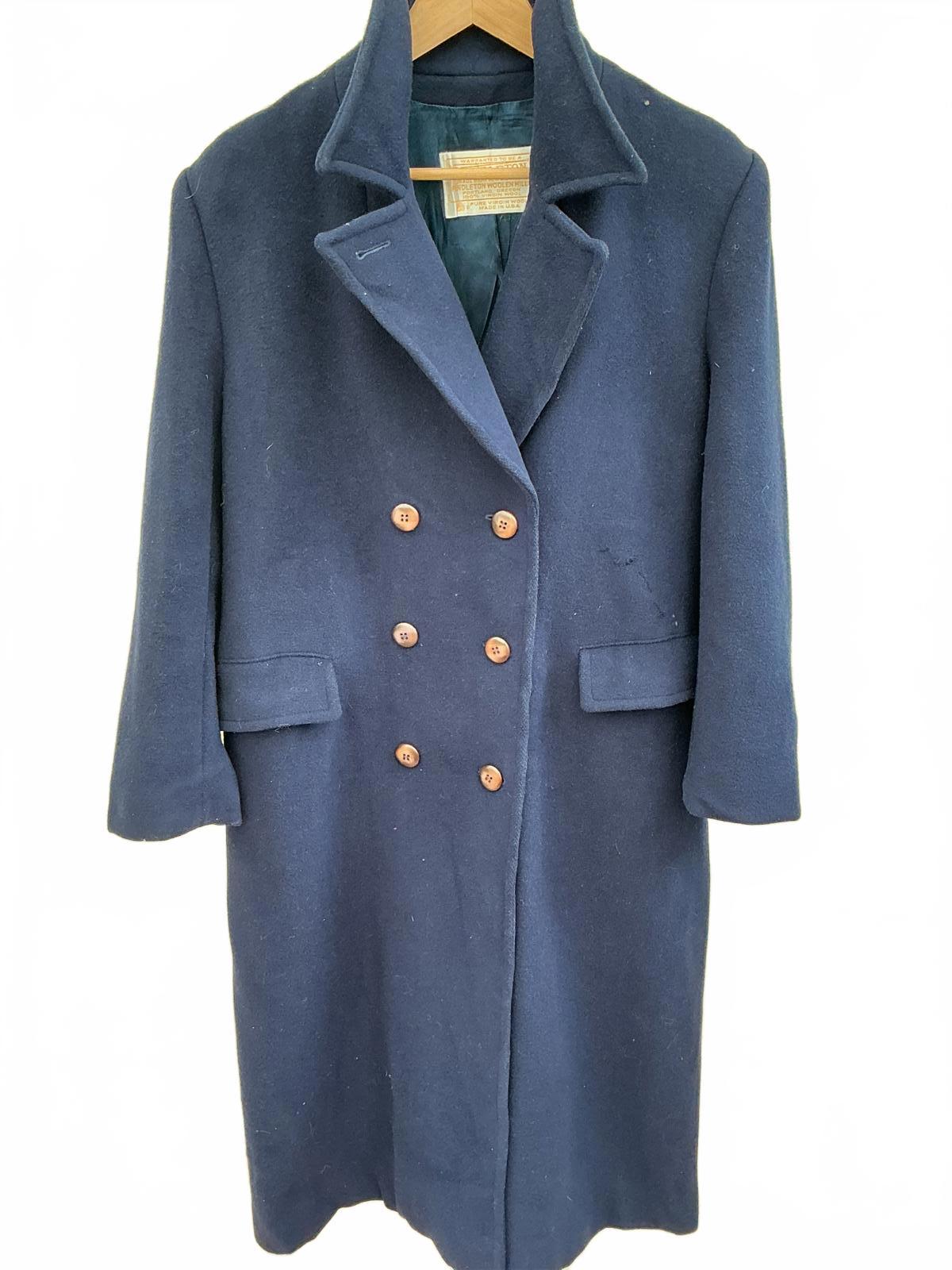 Pendleton ladies Navy Blue Double Breasted Wool Coat