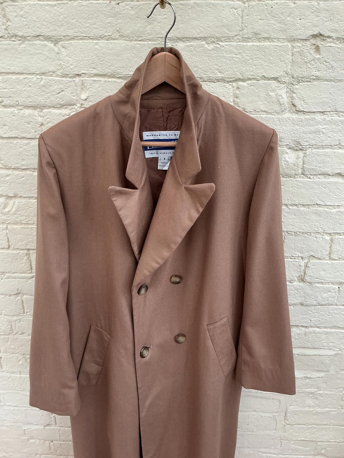 Vintage Pendleton Women's Virgin Wool Double-Breasted Coat Size 8