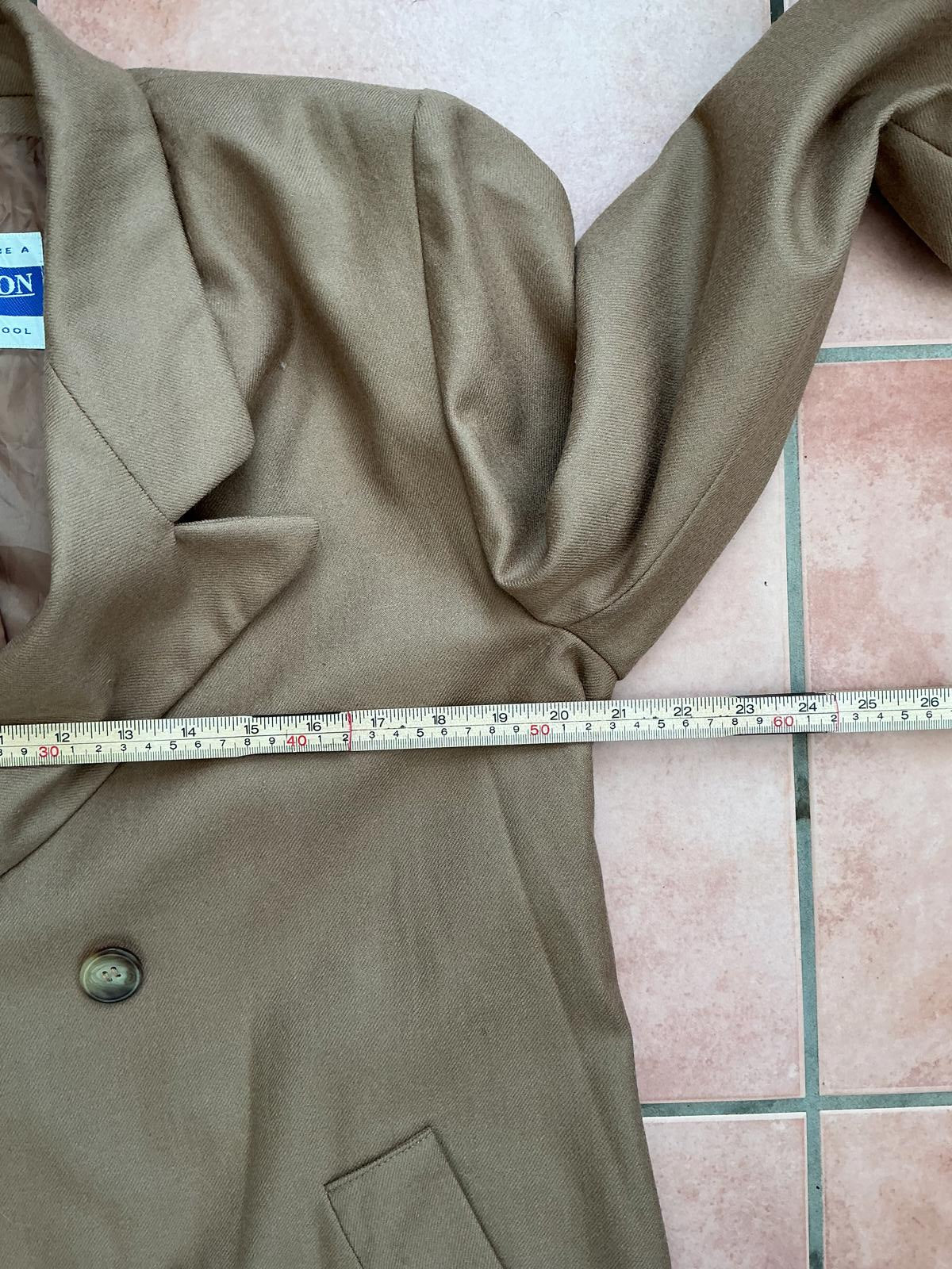 Vintage Pendleton Women's Virgin Wool Double-Breasted Coat Size 8