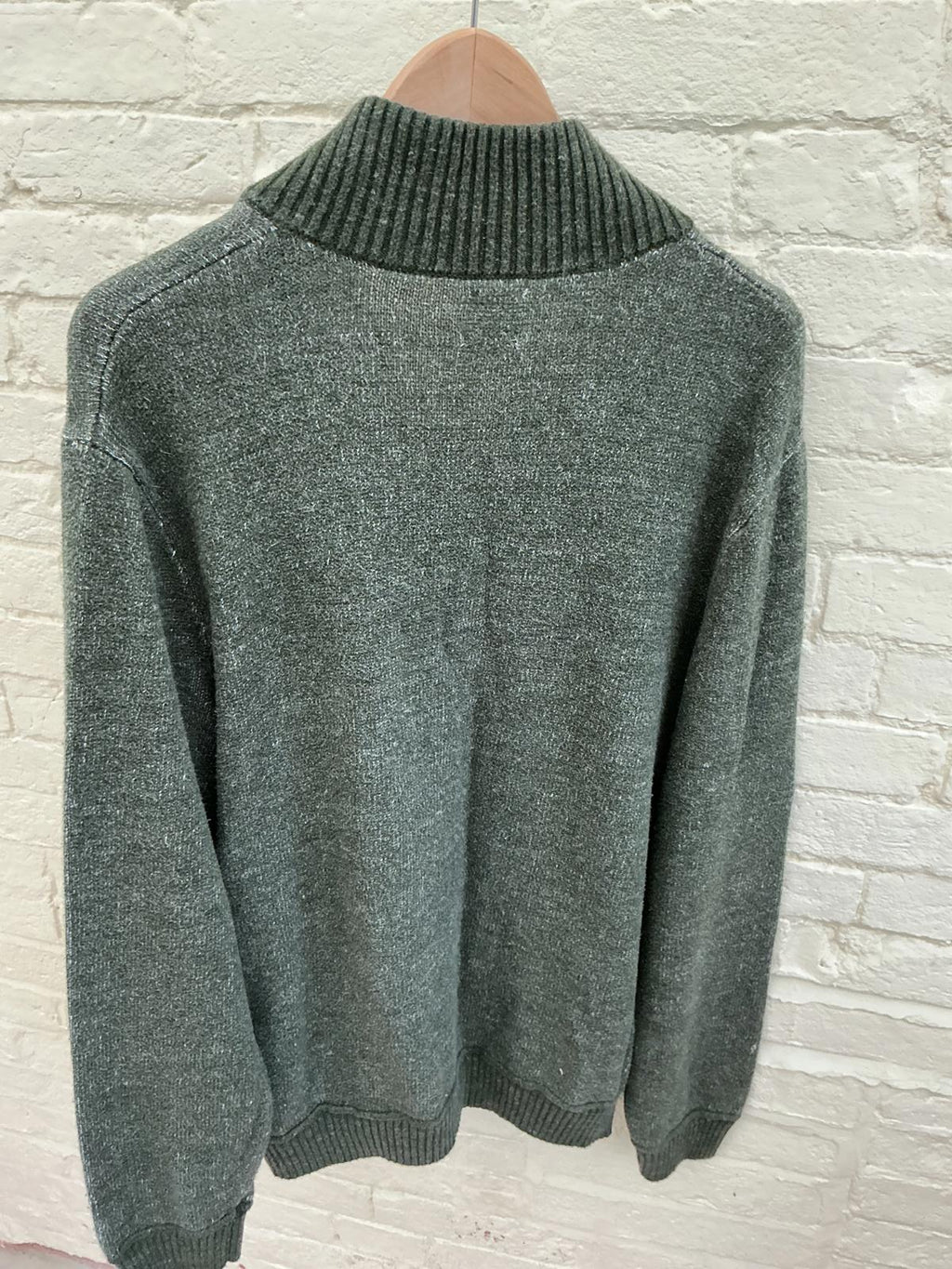GAP Men's Green Shawl Collar Henley Sweater