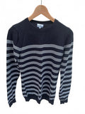 Next Black and White Striped Knit Sweater XS