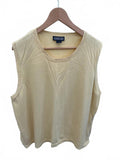 Lands' End Women's Sleeveless Knit Top 2X Cream Yellow