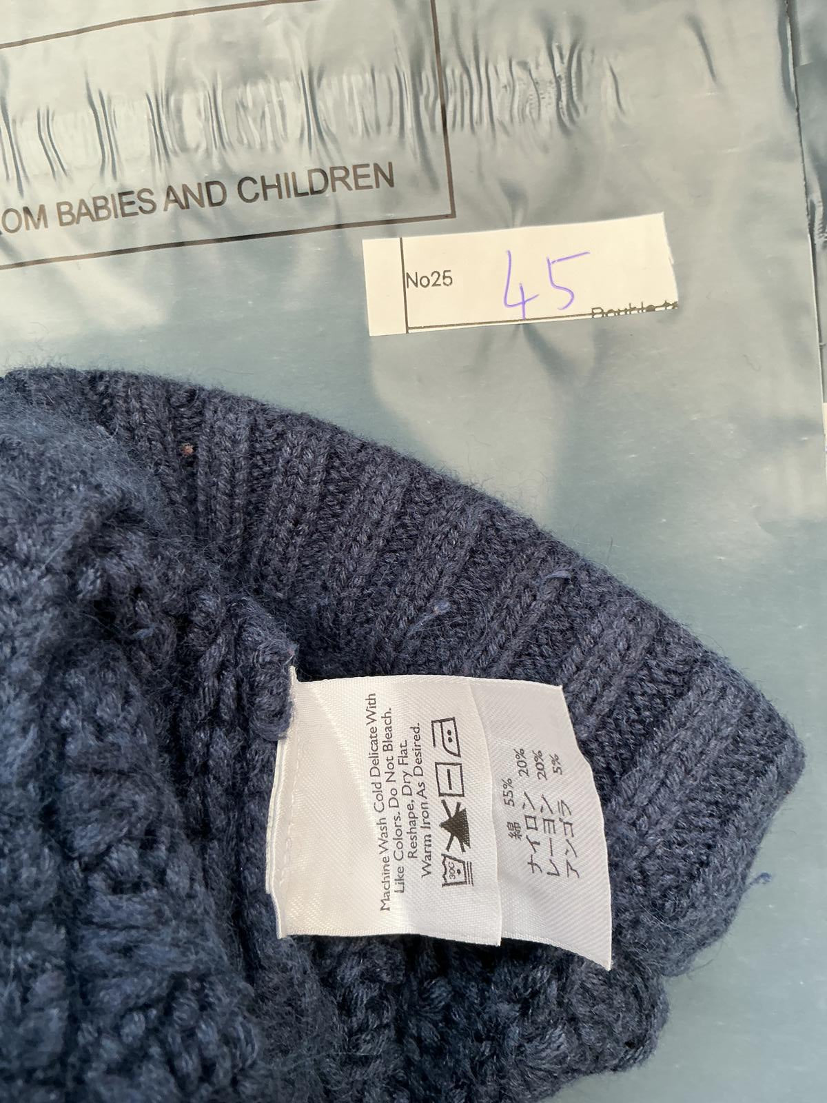 Eddie Bauer Blue Knit Button-Up Cardigan Sweater