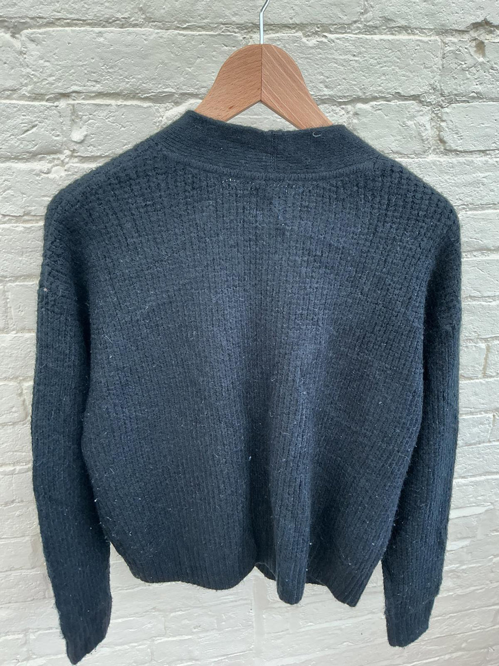 GAP Black Button-Up Knit Cardigan Sweater Size Small