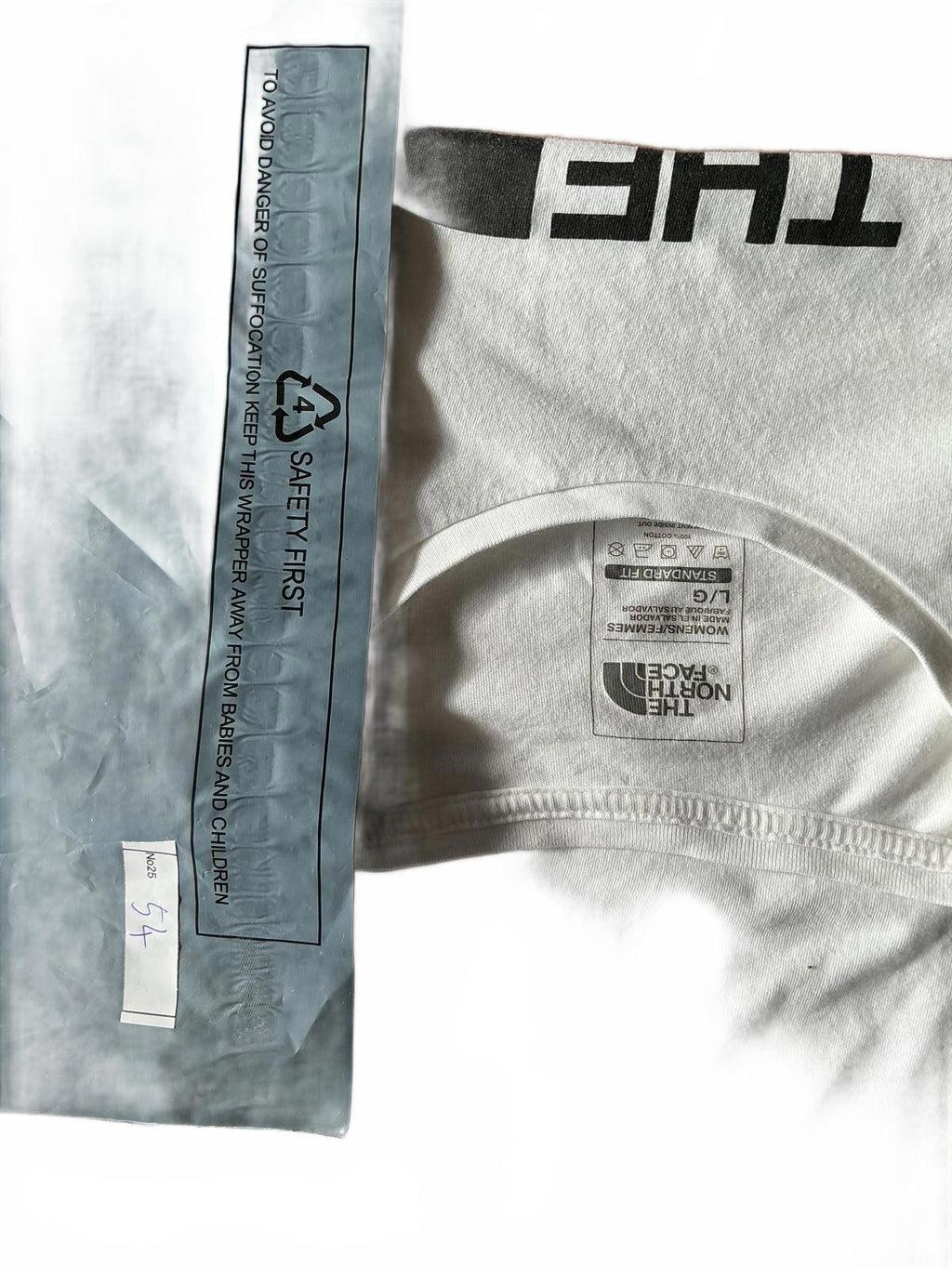 The North Face Women's White Logo T-Shirt Size UK 10