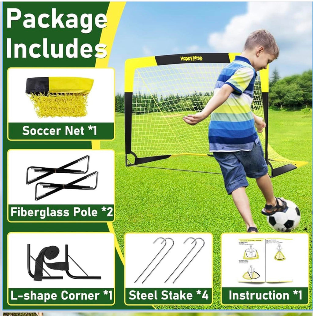 Happy Jump Football Goal 5' x 3.6' Portable Football Goal
