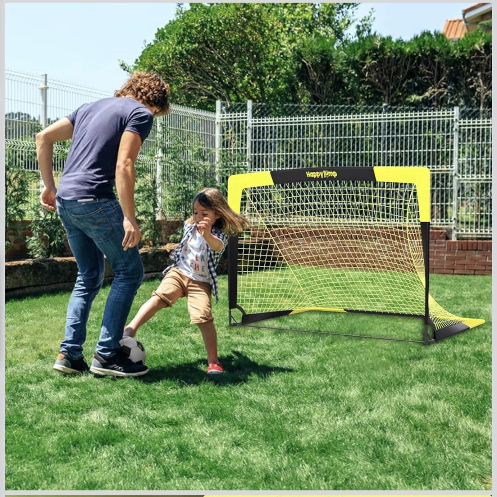 Happy Jump Football Goal 5' x 3.6' Portable Football Goal