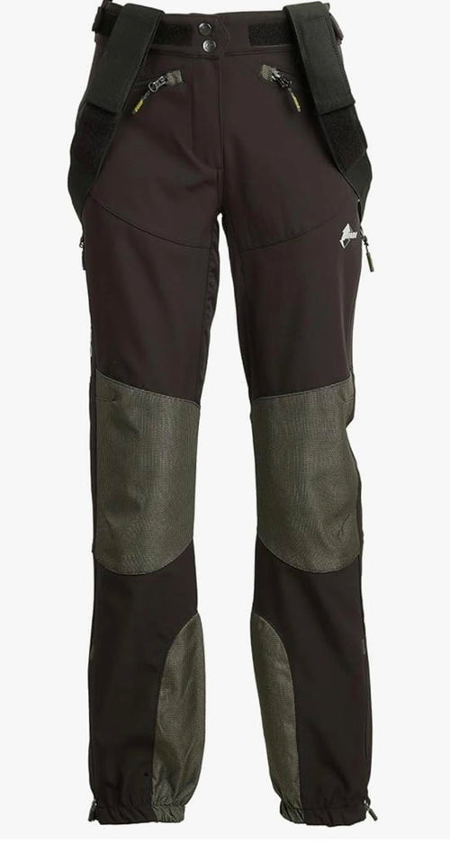 Ande Ladies Outdoor/Ski/Alpine Compression Pants with Suspenders Size 10