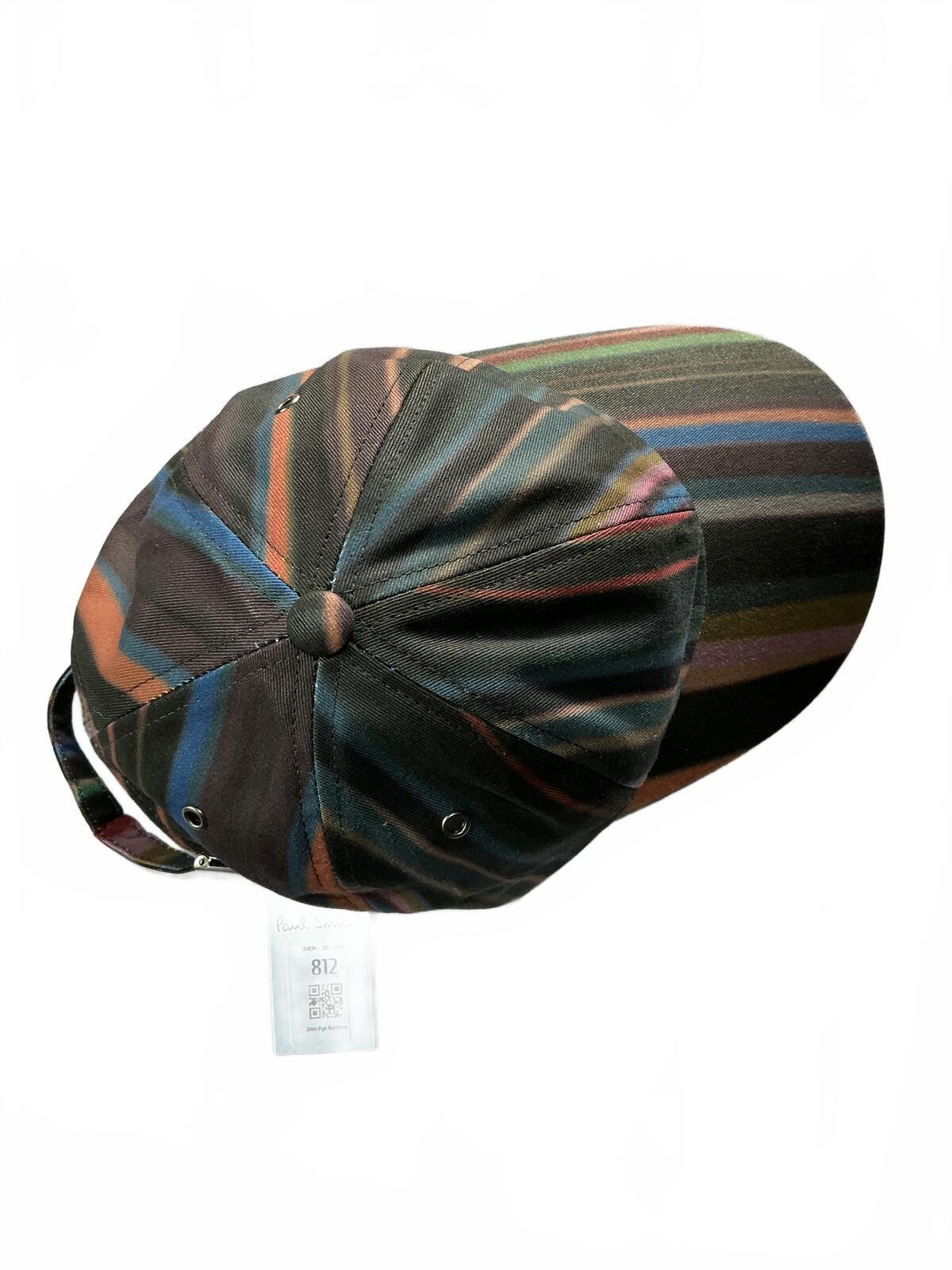 Paul Smith Striped Multicolor Baseball Cap Adjustable Size