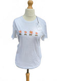 Paul Smith White Floral Print T-Shirt Size S Perfect Casual Top