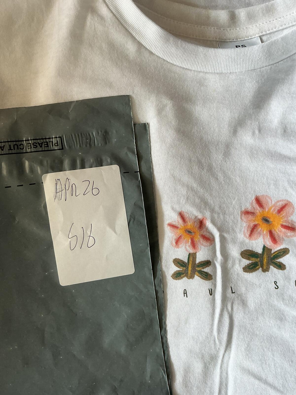 Paul Smith White Floral Print T-Shirt Size S Perfect Casual Top