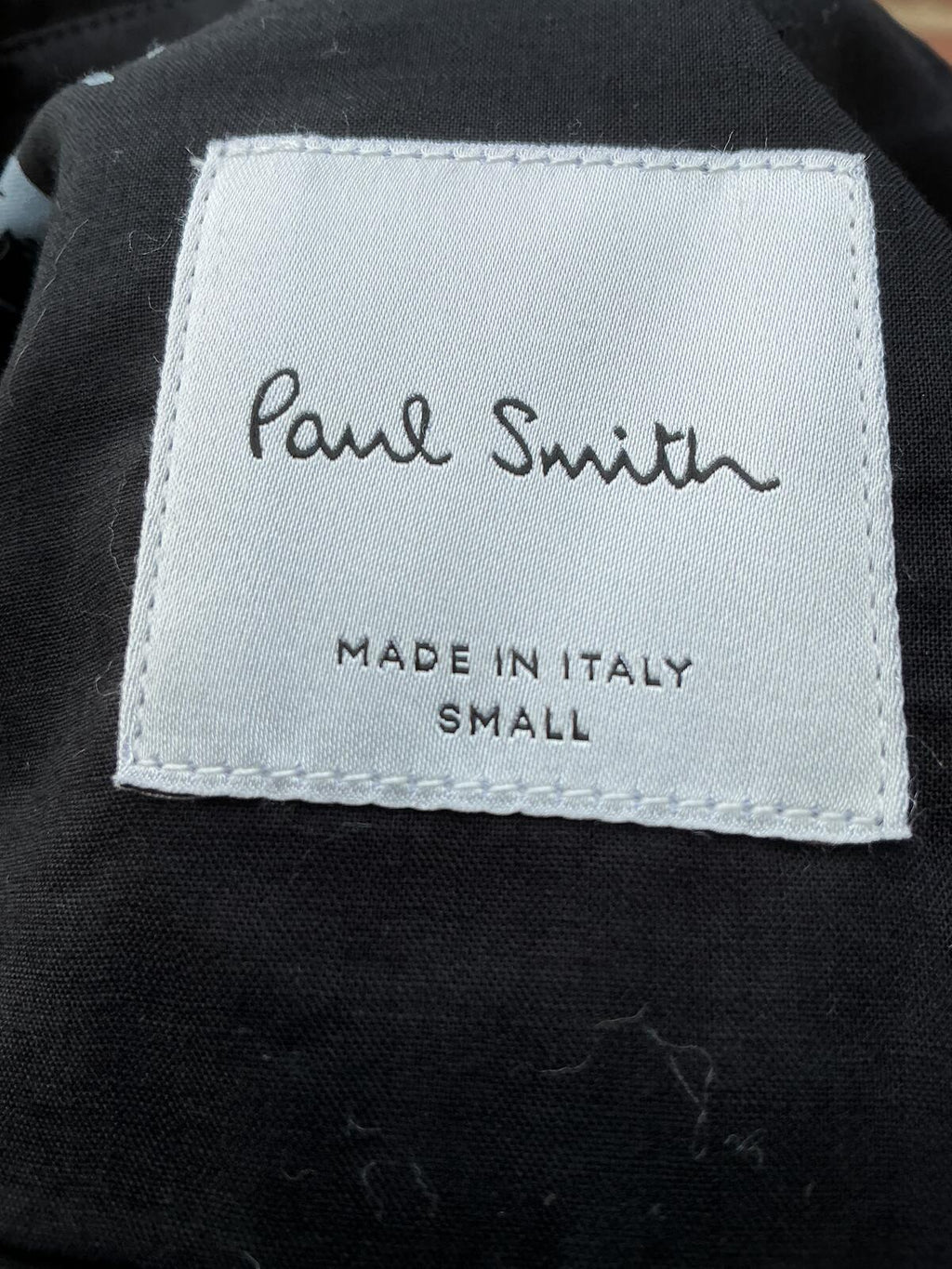 Paul Smith Black Short Sleeve Shirt with Palm Tree Print Size Small