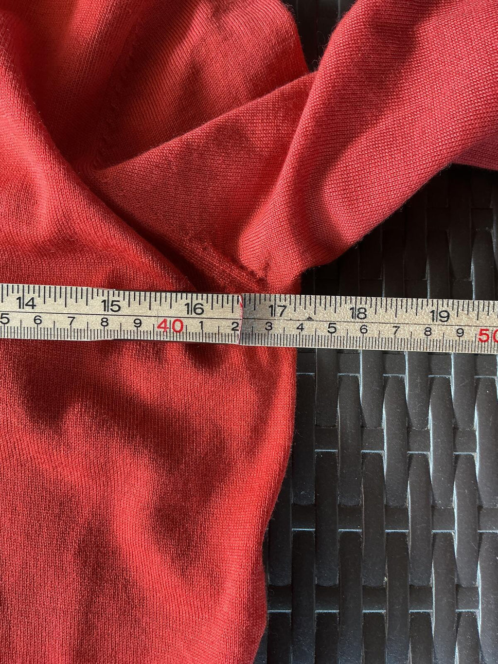 Paul Smith Women's Red Wool Crew Neck Sweater Size Regular Small Classic Fit