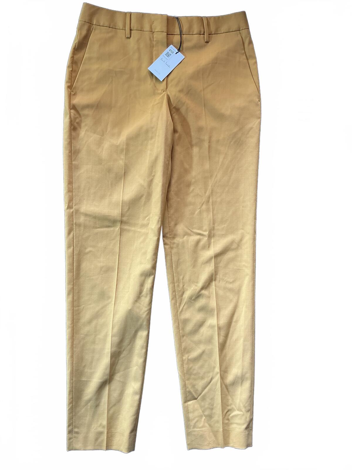 Paul Smith Mustard Tailored Trousers Size 8/small Smart Casual Workwear