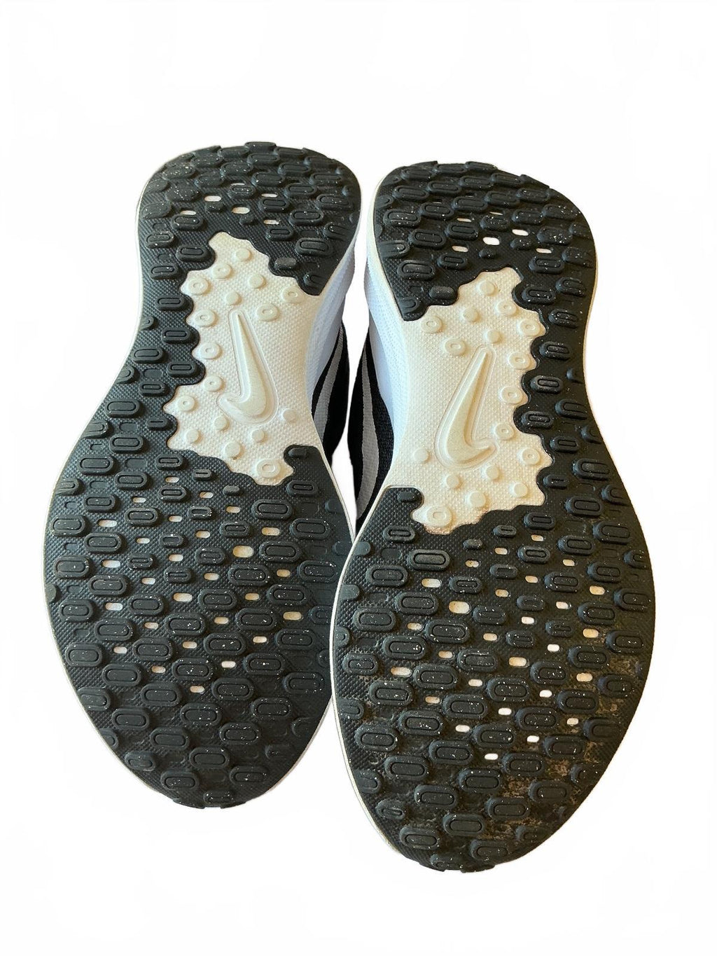 Nike Revolution black white running shoes size 4.5