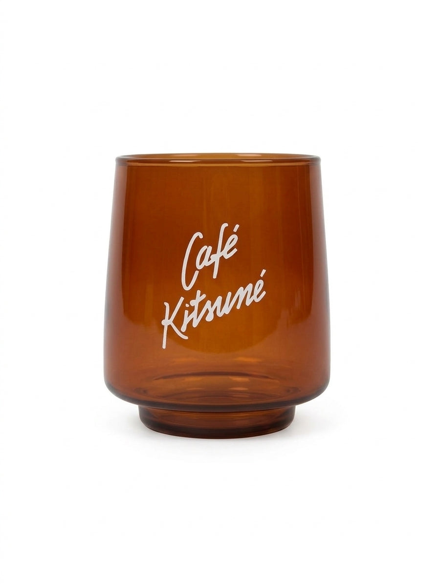 Maison Kitsuné Cafe Kitsune X Kinto Glass in Bronze Brown