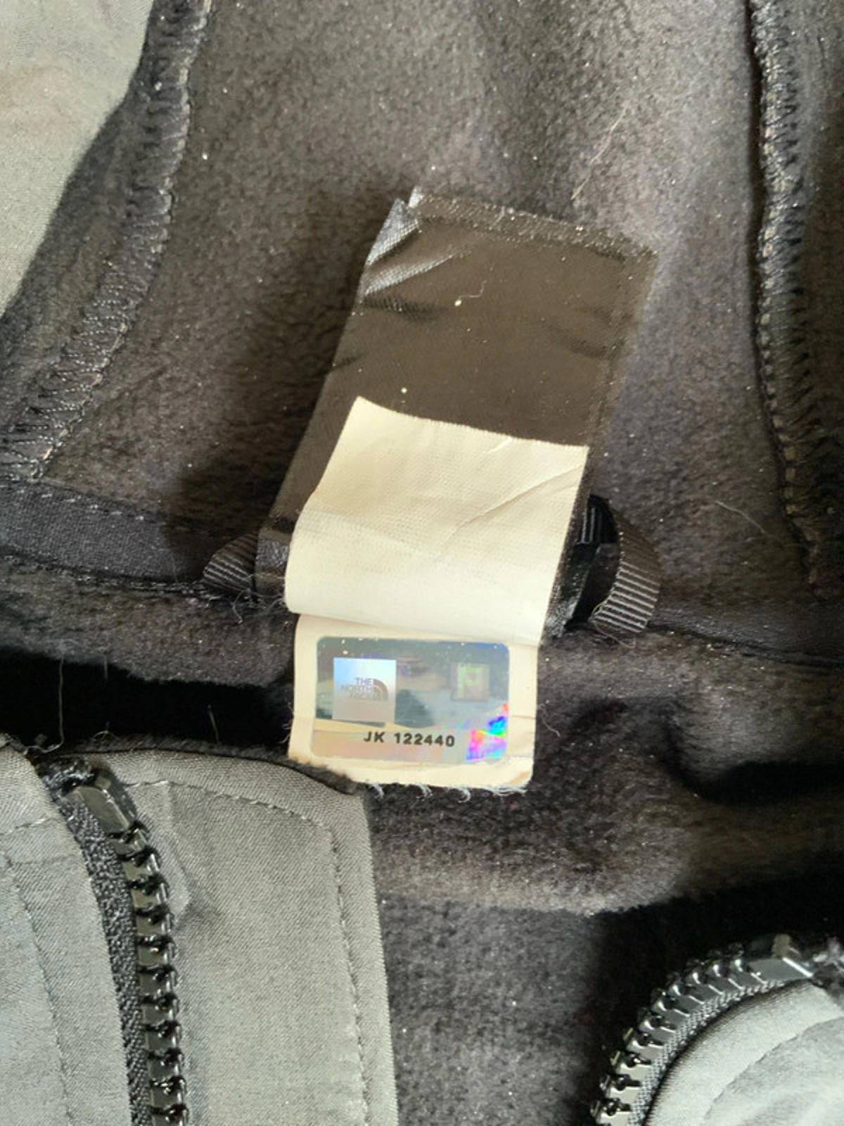 The North Face Men's Windbreaker Lightweight Grey Small Fleece Lined