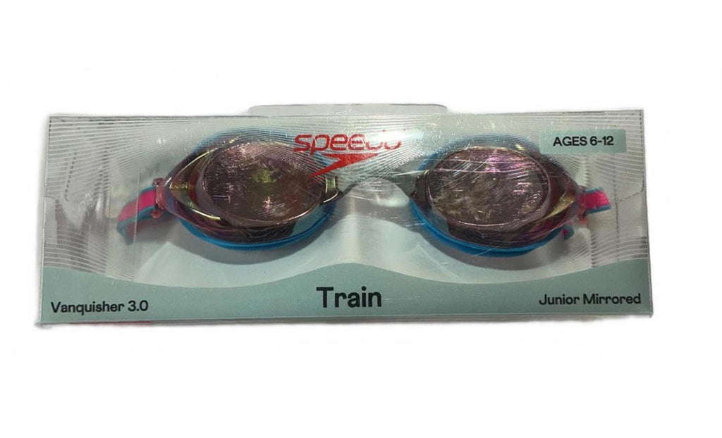 Speedo Train Vanquisher 3.0 Junior Mirrored Swimming Goggles Ages 6-12