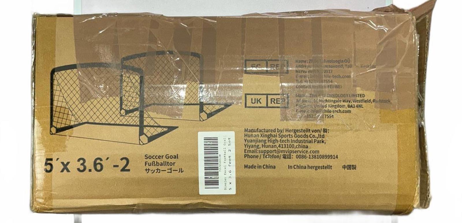 Generic 5' x 3.6' Soccer Goal Set with Net and Accessories for Football