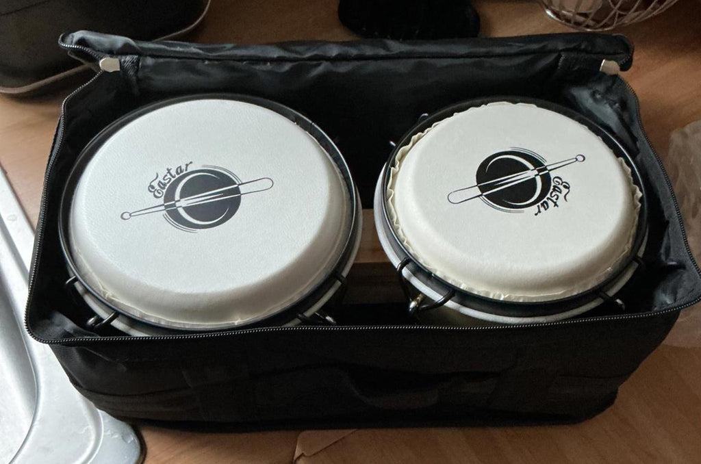 Easter Ebo1 Bongo Drums Set Wood 6 and 7