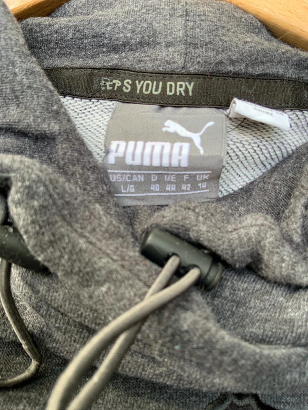 Puma hoodie size 14