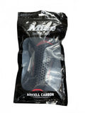 Mitre Aircell Carbon Shin Guards Unisex Small Black Red Protective Sports Gear