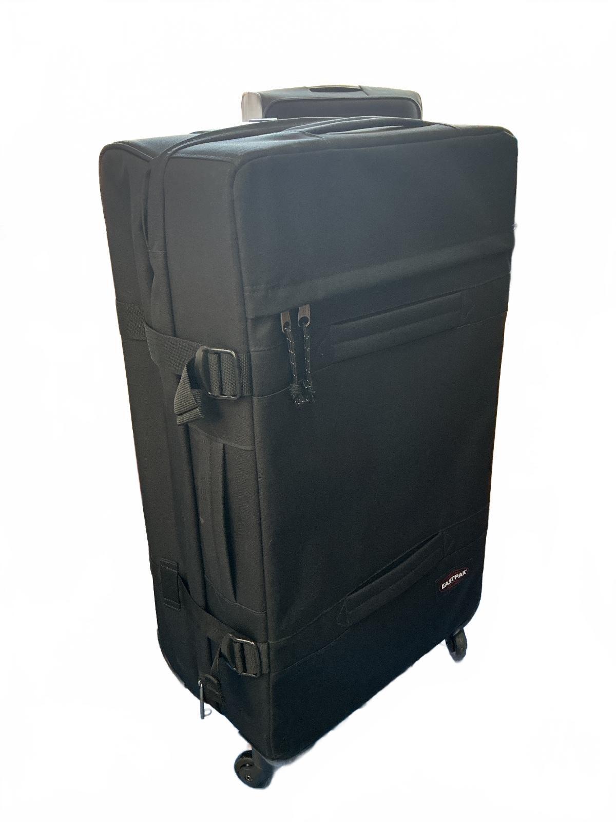 Eastpak Tranverz M Large Black Wheeled Travel Suitcase Luggage