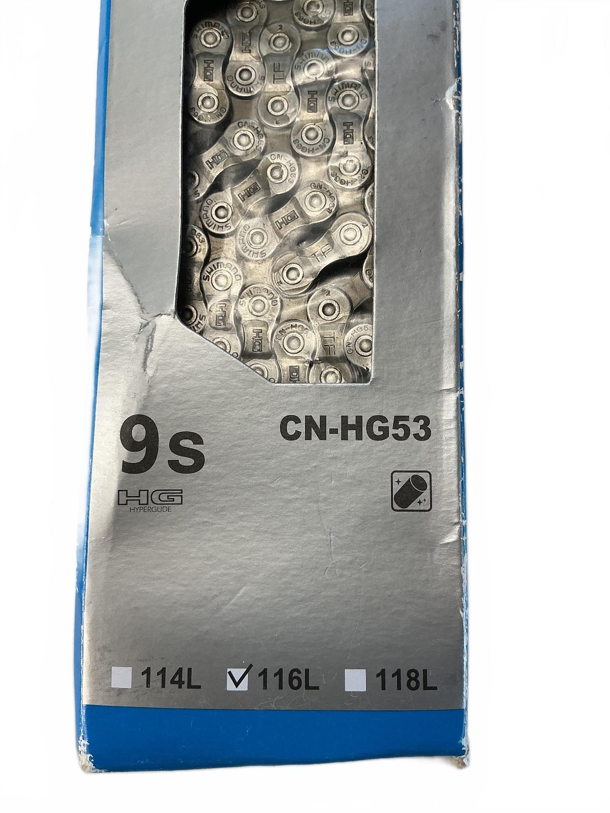 Shimano CN-HG53 9 Speed Bicycle Chain Silver Durable