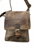 Oxford Bespoke Luxury Leather Crossbody Bag Unisex Brown Vintage Style