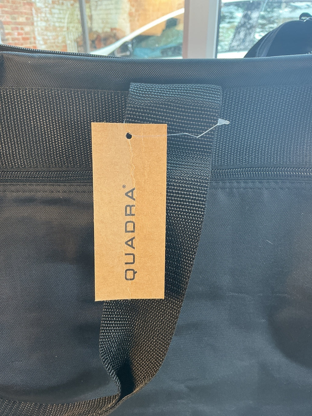 Quadra Black Large Sports Duffel Bag Size With Pockets