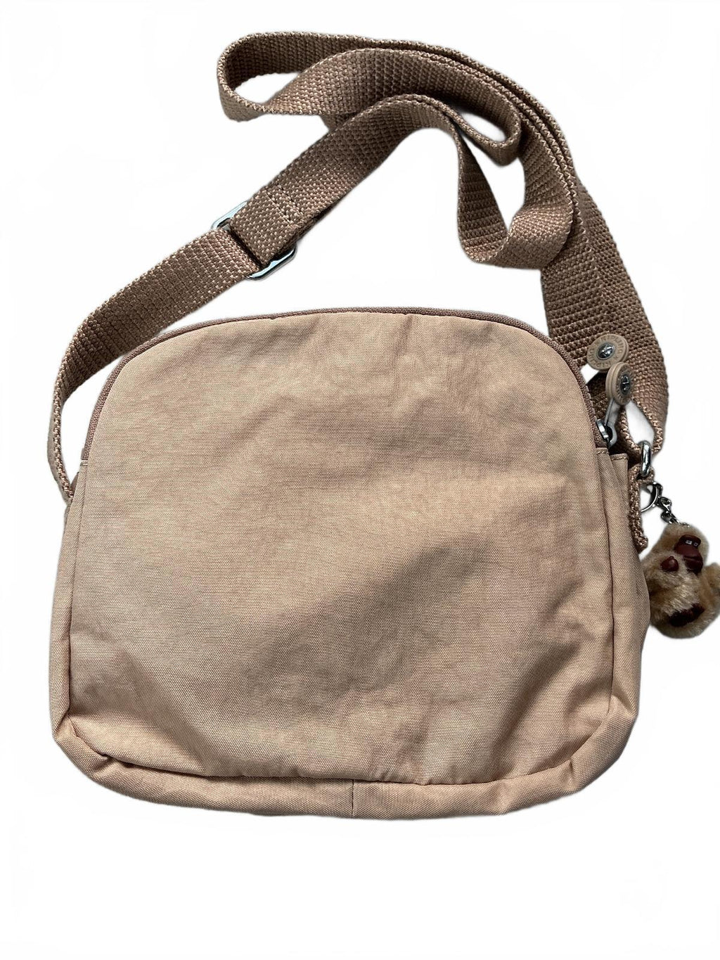 Kipling Keeffe Crossbody Bag Women Beige Petite Dual Zip Compartments