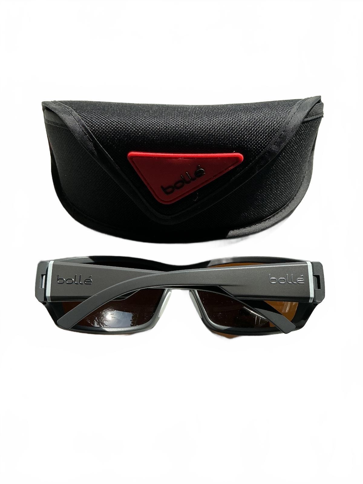 Bollé Ibex Sunglasses Matte Grey White B100 Gun Lens Size Standard