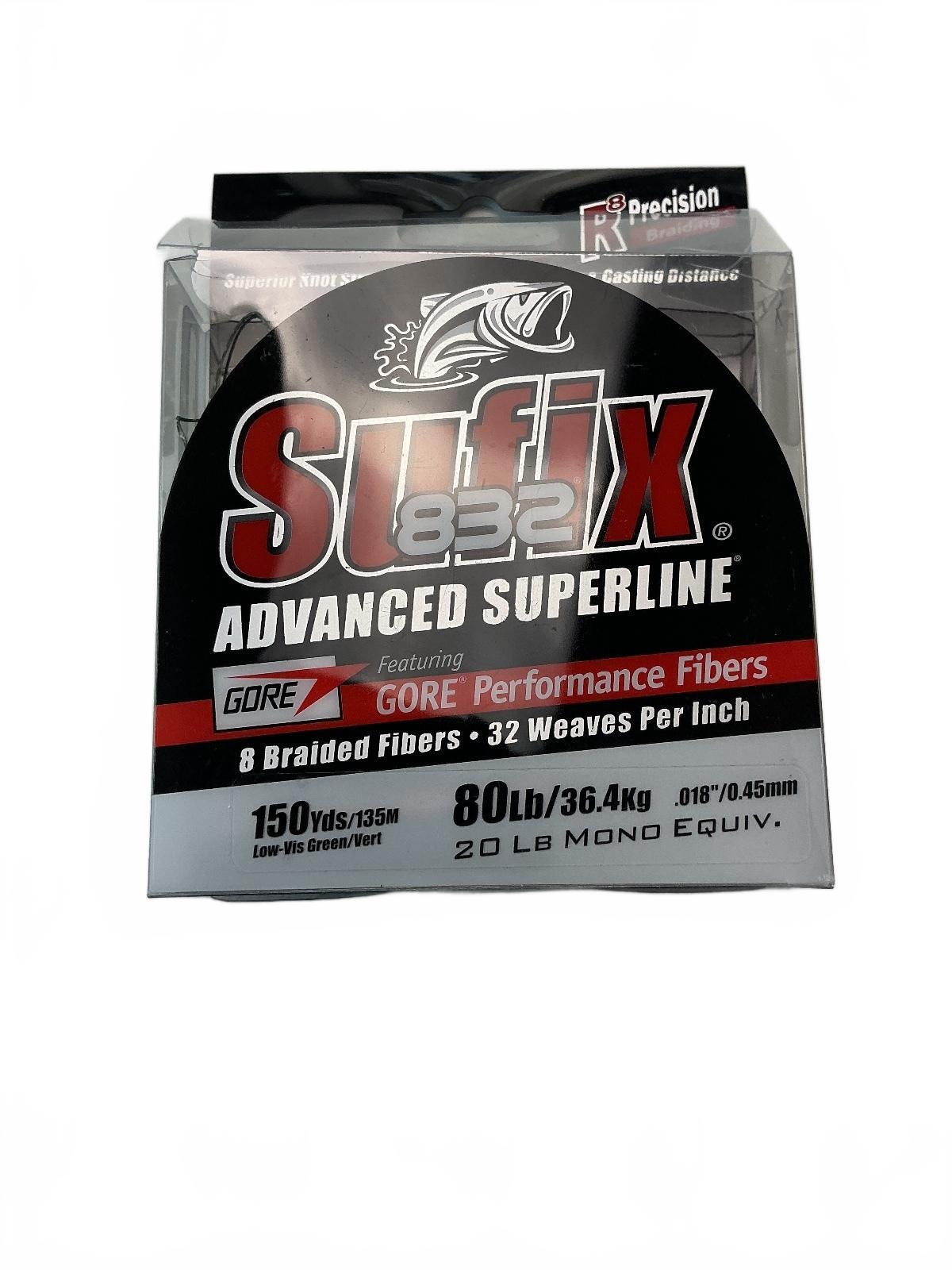 Sufix 832 Advanced Superline 150yd 80lb Braid Fishing Line With *2 Berkley