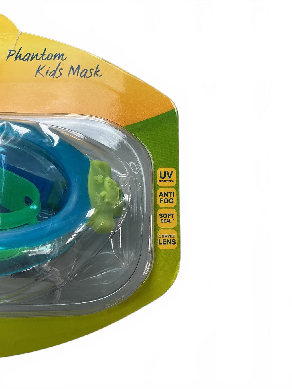 Zoggs Phantom Kids Mask Swimming Goggles 0-6 YRS Blue Green UV Protection